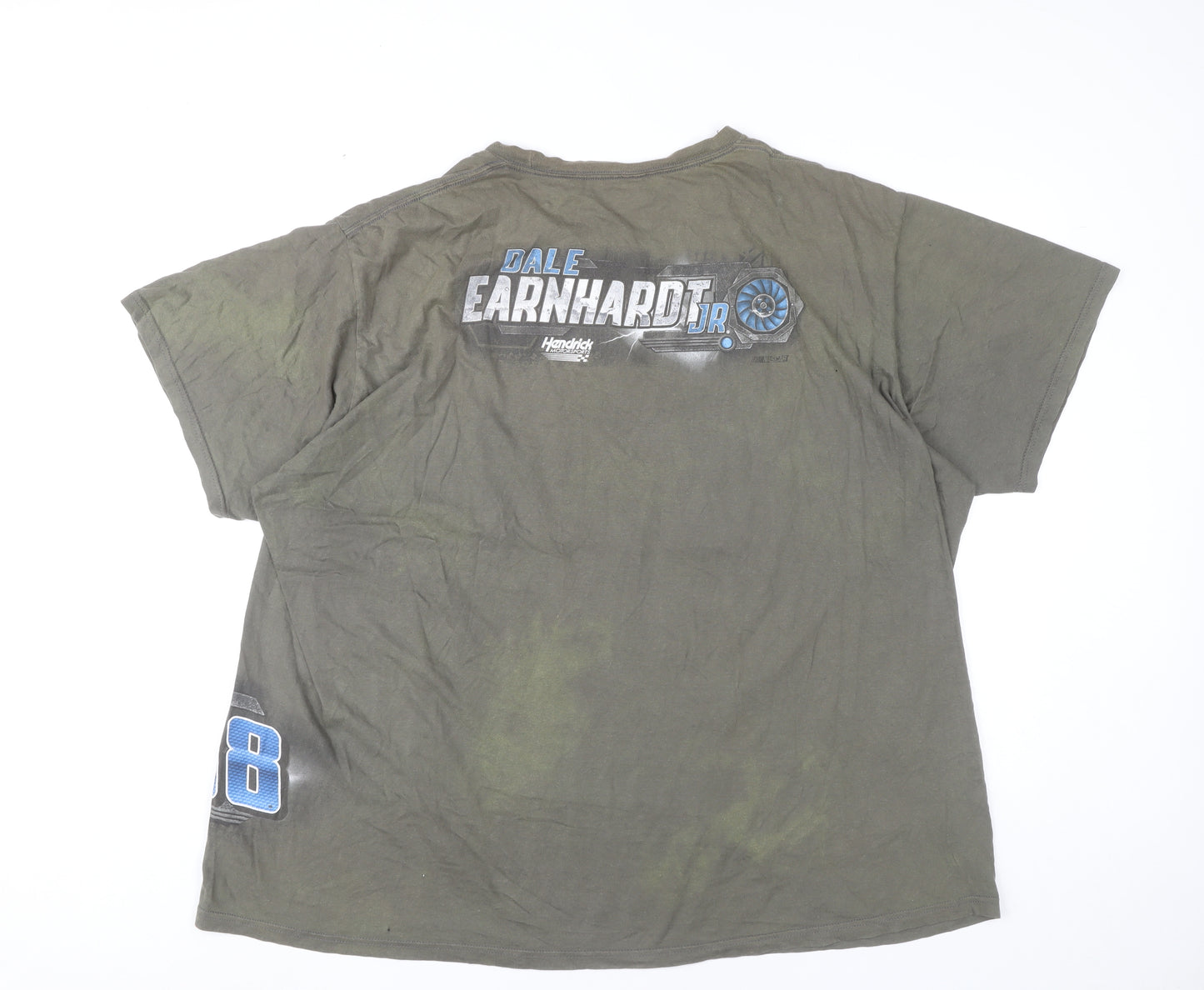 Hendrick Motorsports Men's Green 3XL NASCAR Dale Earnhardt Jr Graphic T-Shirt