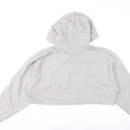 Tommy Jeans Womens Grey XL Cropped Hoodie New York Graphic Cotton
