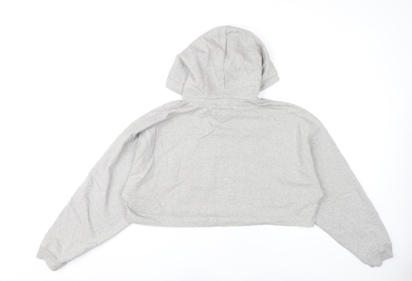 Tommy Jeans Womens Grey XL Cropped Hoodie New York Graphic Cotton