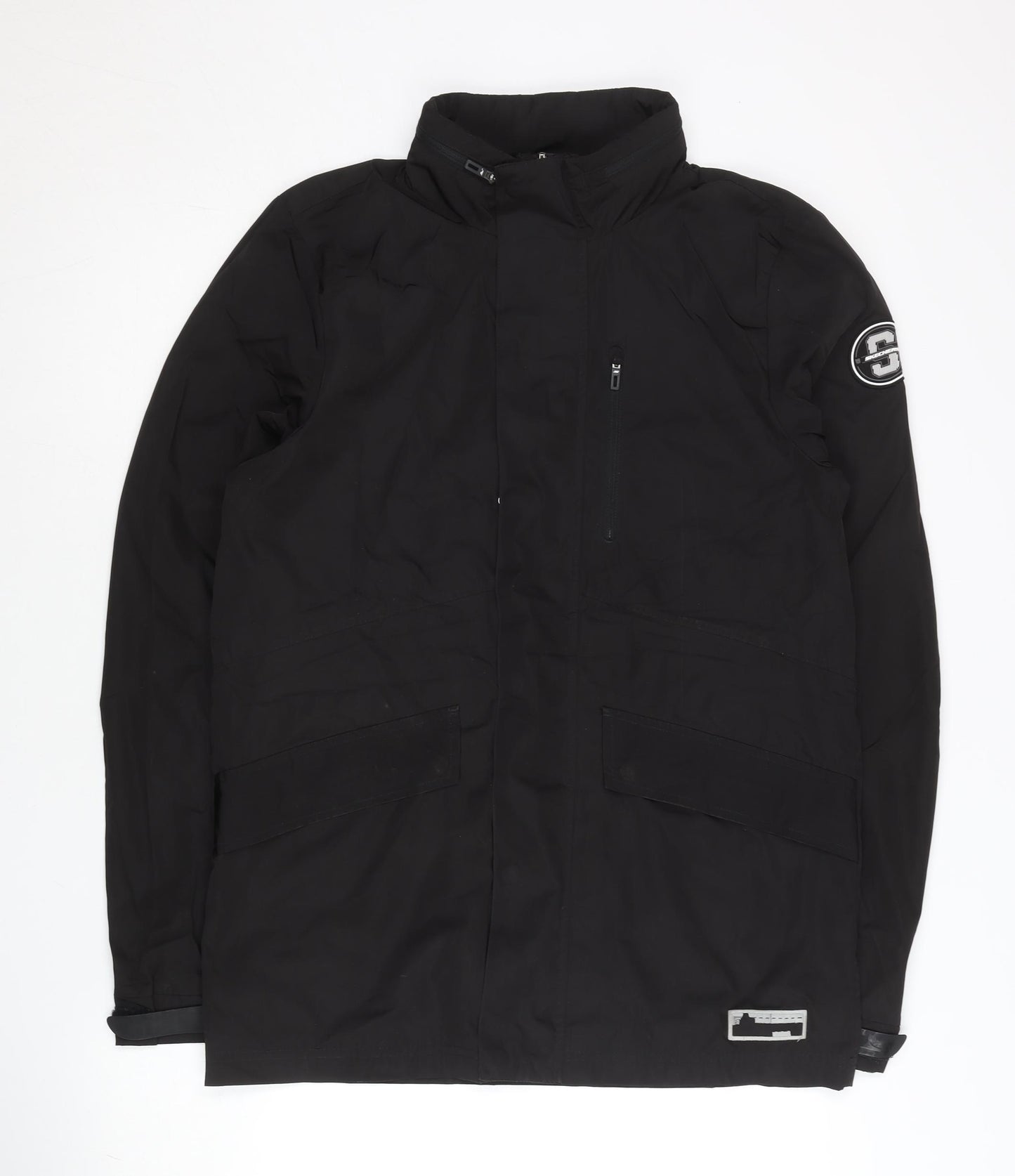 Skechers Women’s Black Parka Jacket Size 8 Regular Fit Winter Coat