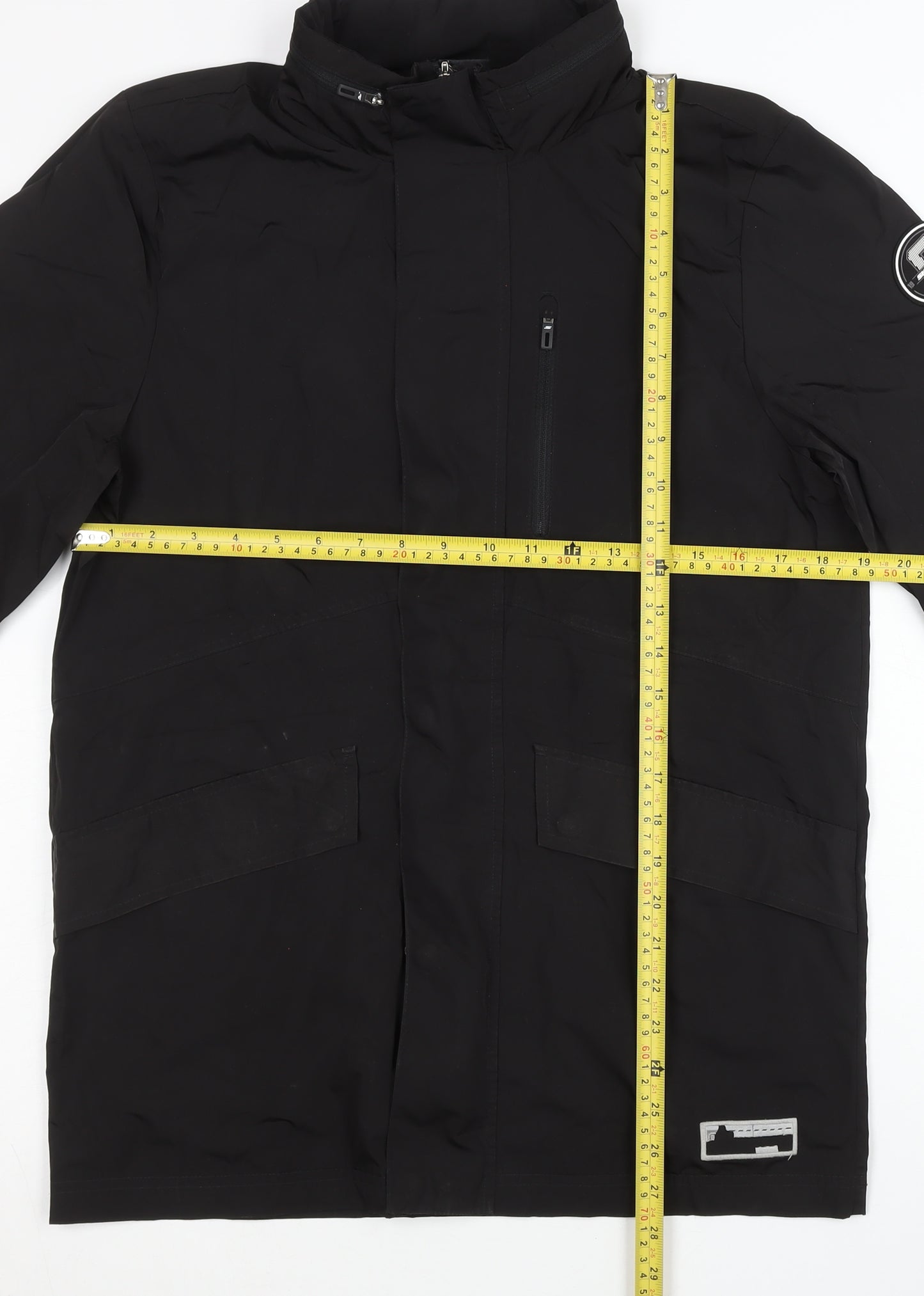 Skechers Women’s Black Parka Jacket Size 8 Regular Fit Winter Coat