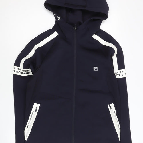 Fila Men’s Blue Full Zip Hoodie M Regular Sportswear