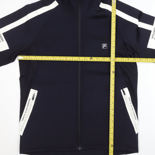 Fila Men’s Blue Full Zip Hoodie M Regular Sportswear
