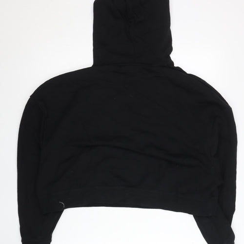 Nike Womens Black Small Pullover Hoodie Sweatshirt Logo Cotton