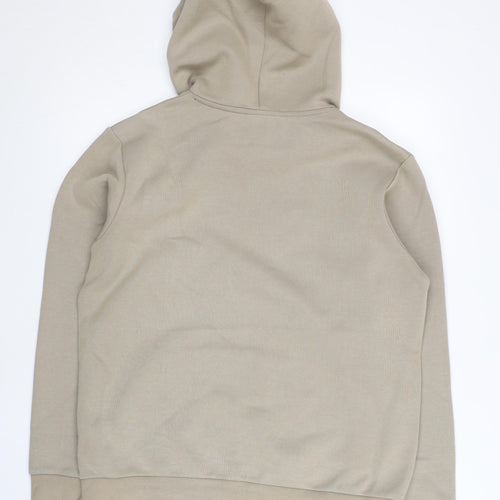 Mizuno Womens Beige Pullover Hoodie Size 12 Regular Fit
