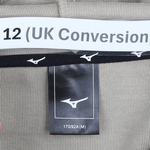 Mizuno Womens Beige Pullover Hoodie Size 12 Regular Fit