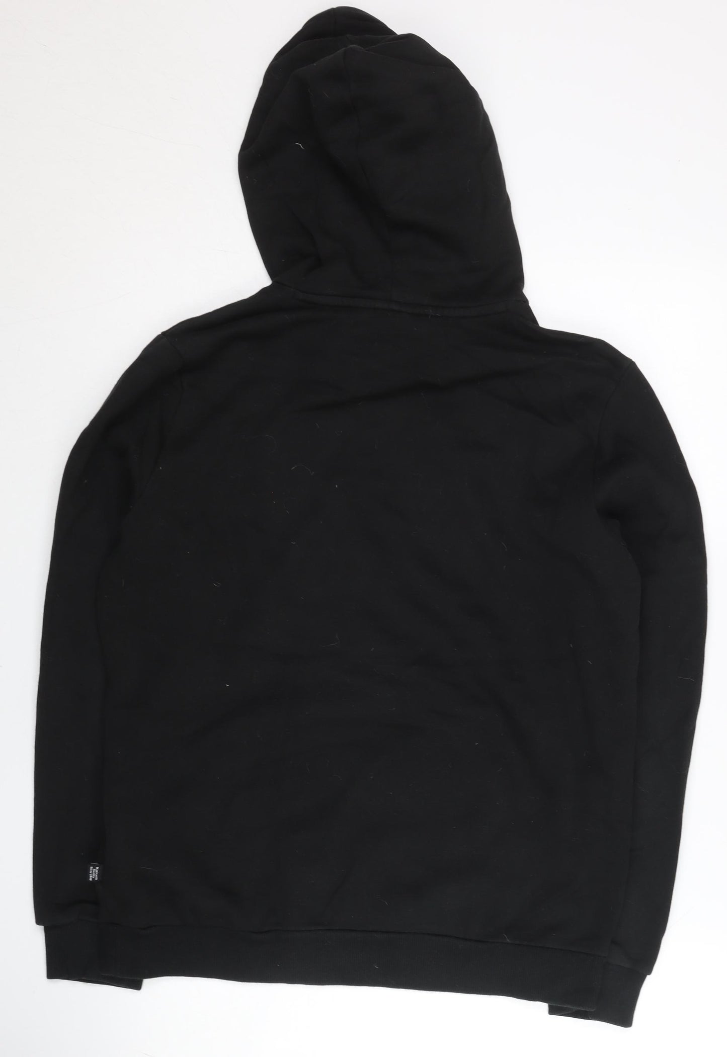 Puma Unisex Black Pullover Hoodie Size S Cotton Blend Sportswear