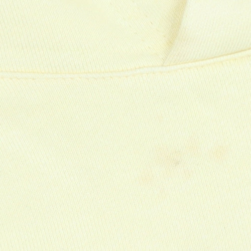 Fila Women’s Yellow Pullover Hoodie Sweatshirt Size M Cotton Logo