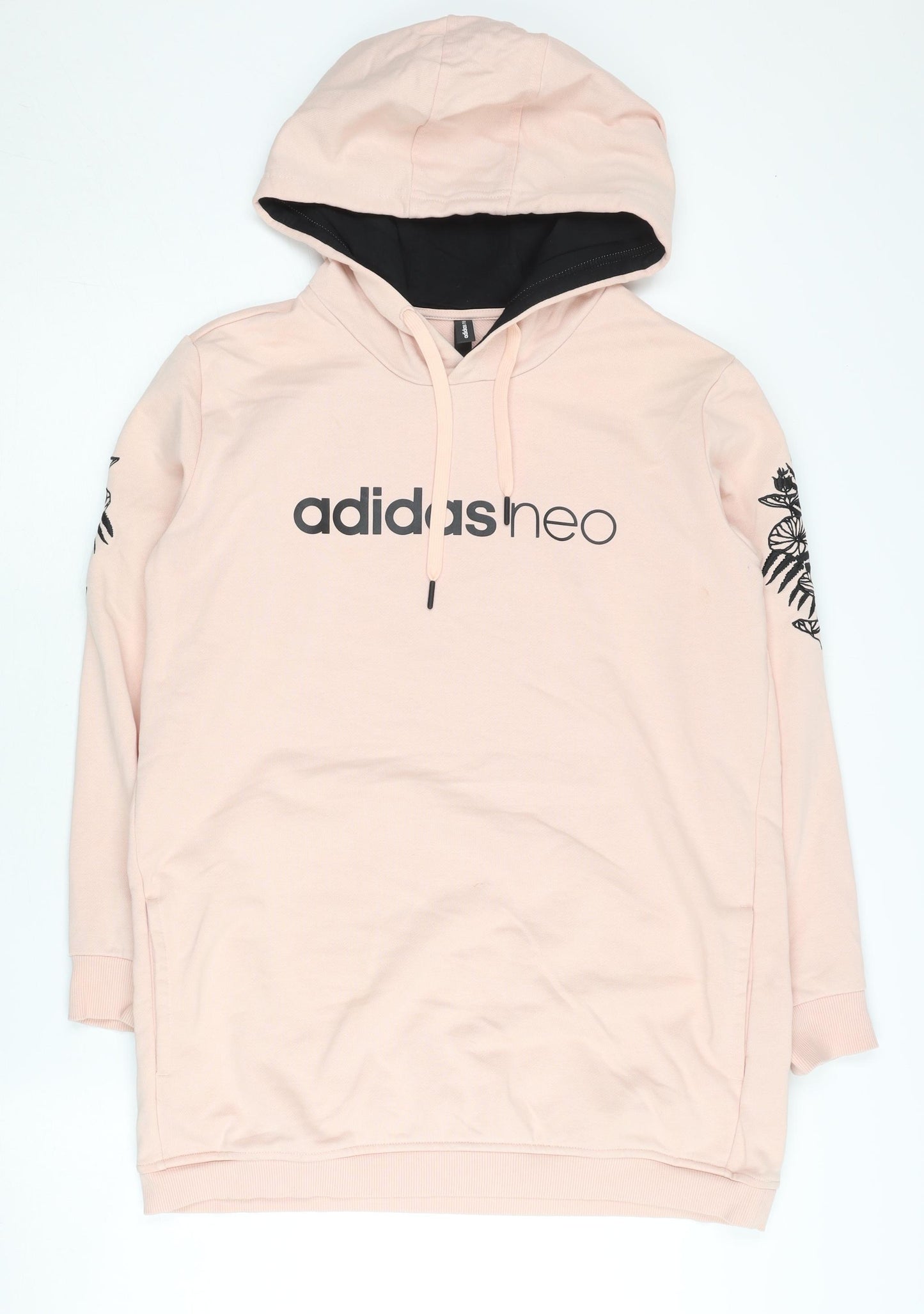 Adidas Women’s Pink Hoodie Size 12 Pullover Logo Embroidered
