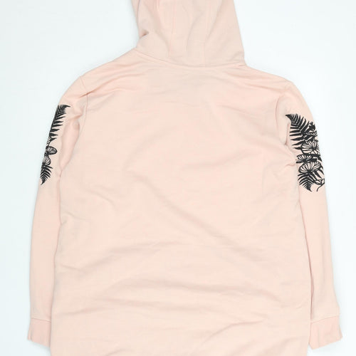 Adidas Women’s Pink Hoodie Size 12 Pullover Logo Embroidered