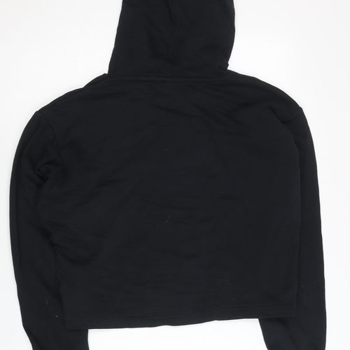 Puma Womens Black Small Pullover Hoodie Sweatshirt Logo Sportswear