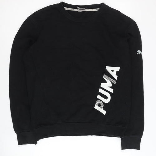 Puma Women’s Black XS Pullover Sweatshirt Logo Long Sleeve