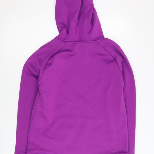 Under Armour Girls Purple Hoodie 14 Years Pullover Fleece Hooded Sportswear