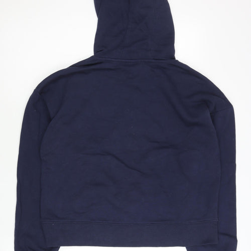 Fila Women’s Navy Blue Pullover Hoodie Size M Cotton Blend