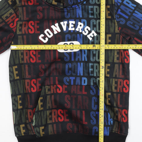 Converse Teens Multicoloured Pullover Hoodie Size 4 Graphic Print