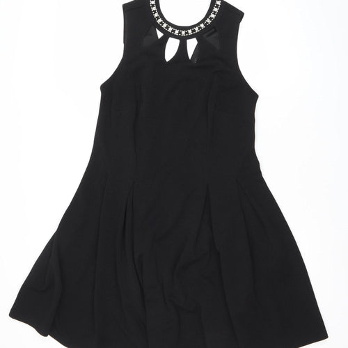 Forever 21 Women’s Black Plus Size 16 Fit & Flare Sleeveless Party Dress
