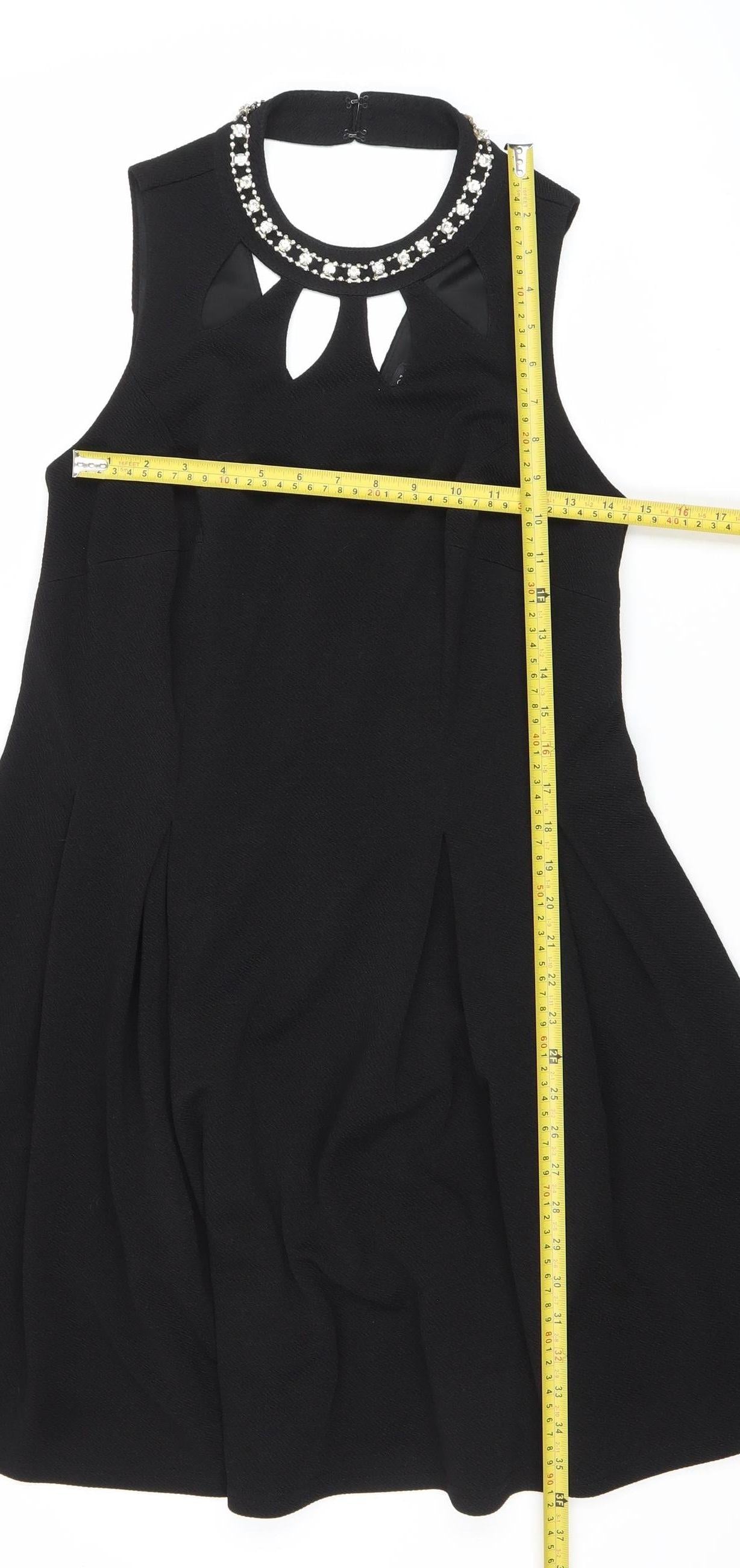 Forever 21 Women’s Black Plus Size 16 Fit & Flare Sleeveless Party Dress