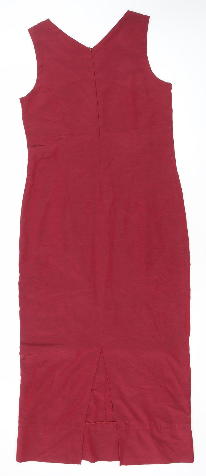 Dodo Womens Red Size 8 Sheath Sleeveless Knee Length Dress
