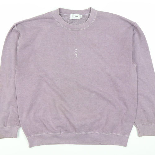 Topman Men’s Purple Pullover Sweatshirt Small Rome Logo