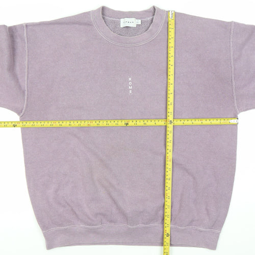 Topman Men’s Purple Pullover Sweatshirt Small Rome Logo