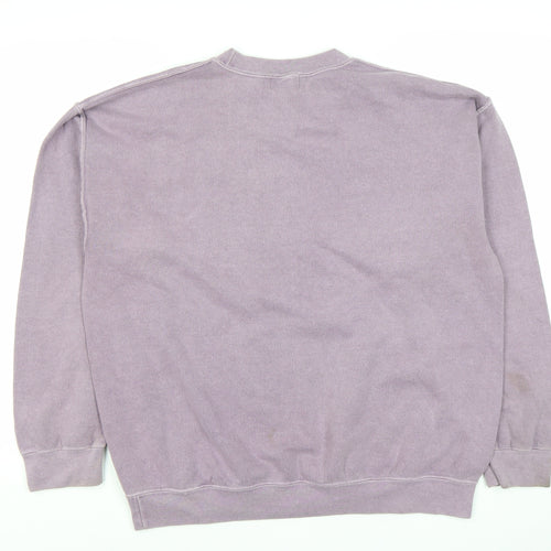 Topman Men’s Purple Pullover Sweatshirt Small Rome Logo