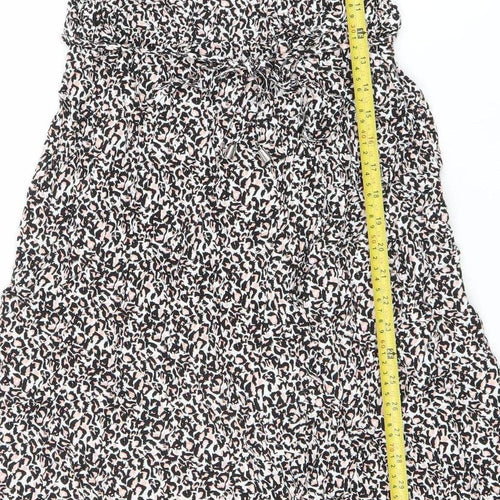Oasis Womens Multicoloured Animal Print Midi Slip Dress Size 12