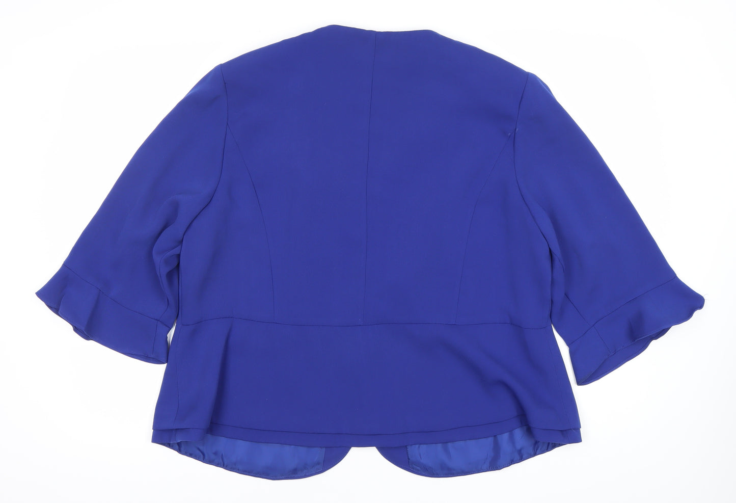 Dana Kay Women’s Blue Plus Size 18W Shawl Lapel Blazer