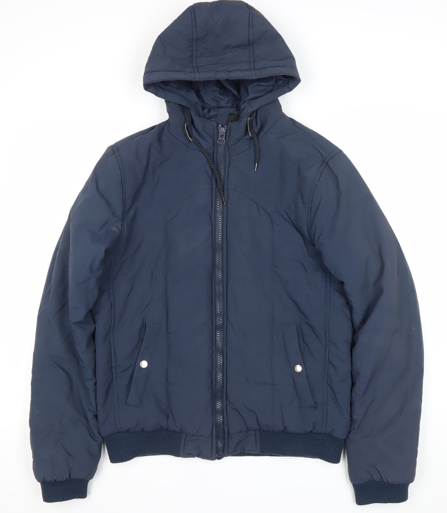 ASOS Men’s Blue M Full Zip Hooded Jacket 38-40in Chest Nylon