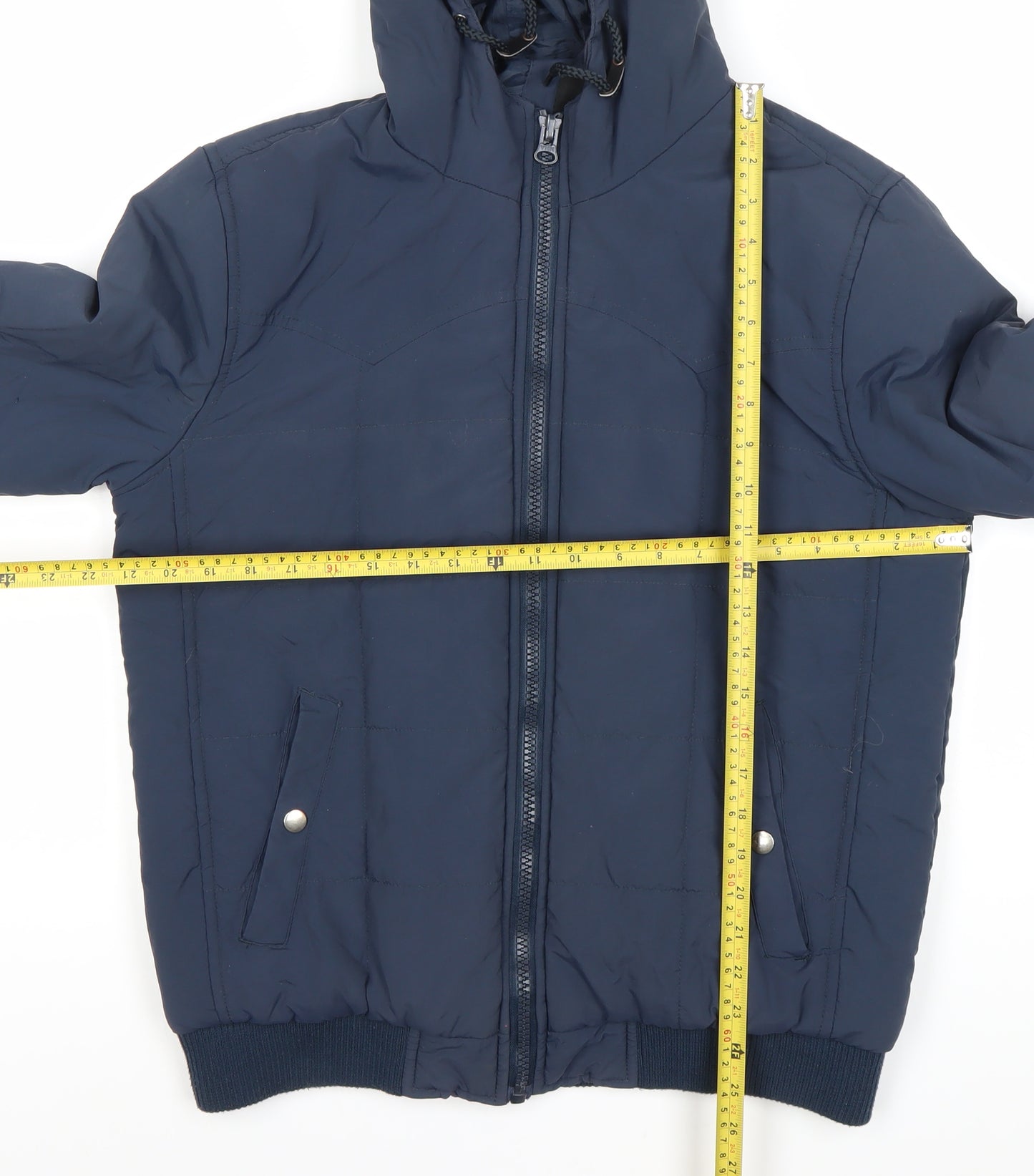 ASOS Men’s Blue M Full Zip Hooded Jacket 38-40in Chest Nylon