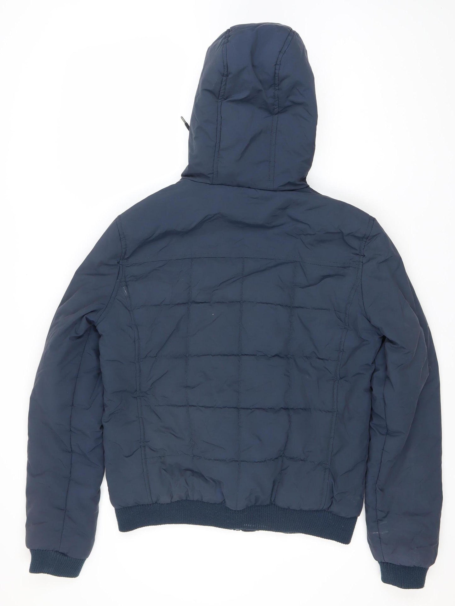 ASOS Men’s Blue M Full Zip Hooded Jacket 38-40in Chest Nylon