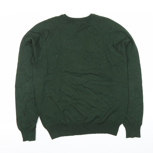 Won Hundred Mens Green Wool Blend Crew Neck Jumper Pullover S