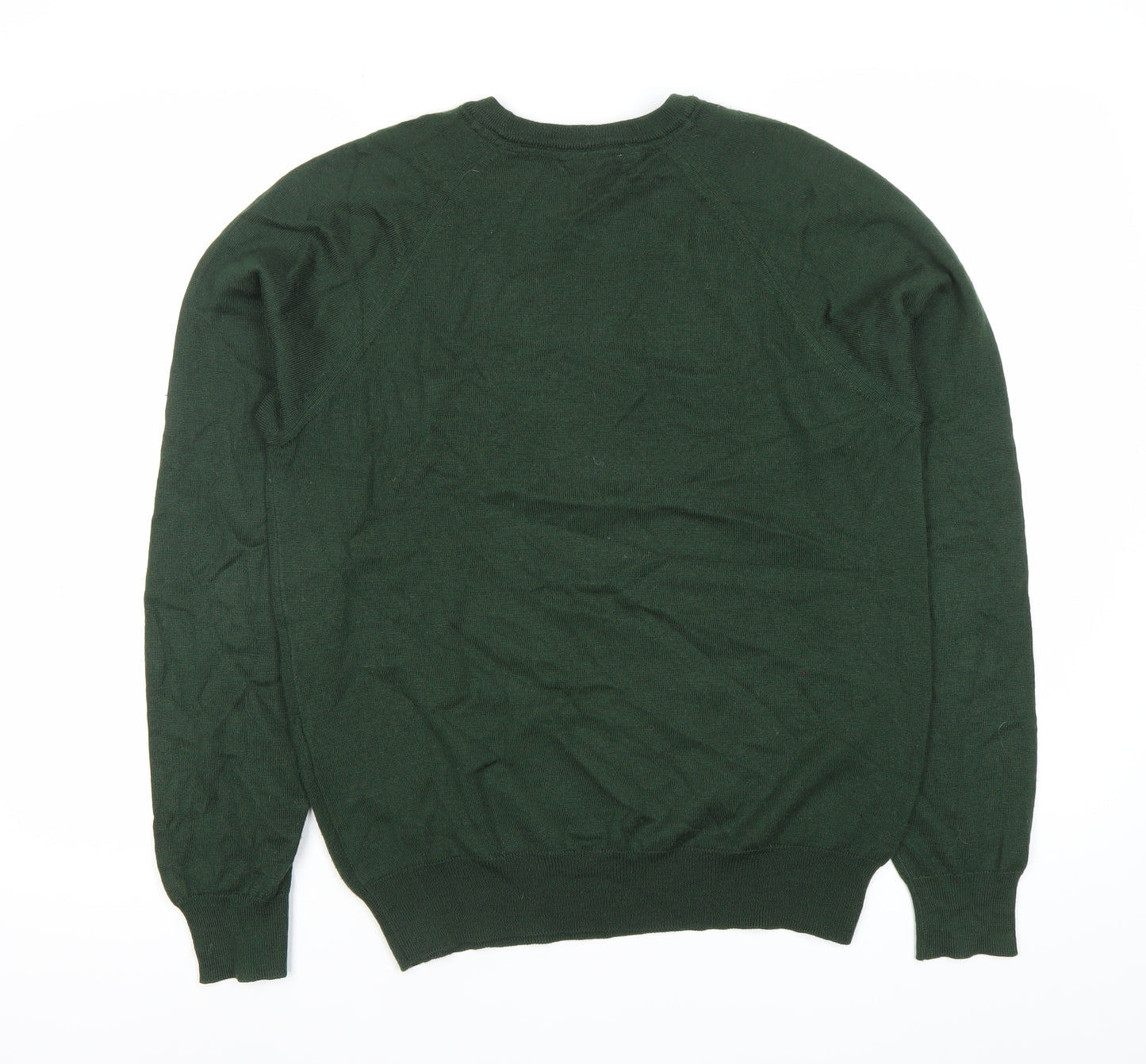 Won Hundred Mens Green Wool Blend Crew Neck Jumper Pullover S