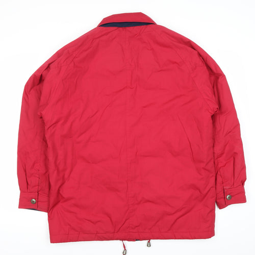 Definitions Collection Womens Red Jacket Size 14 Casual Mid-Length