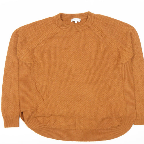 Warehouse Women’s Brown Crew Neck Knit Jumper UK 12