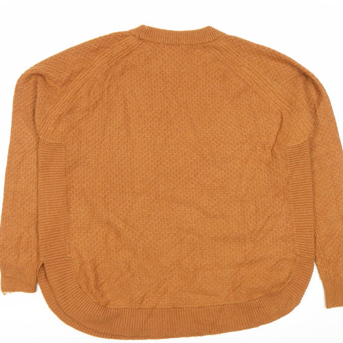 Warehouse Women’s Brown Crew Neck Knit Jumper UK 12