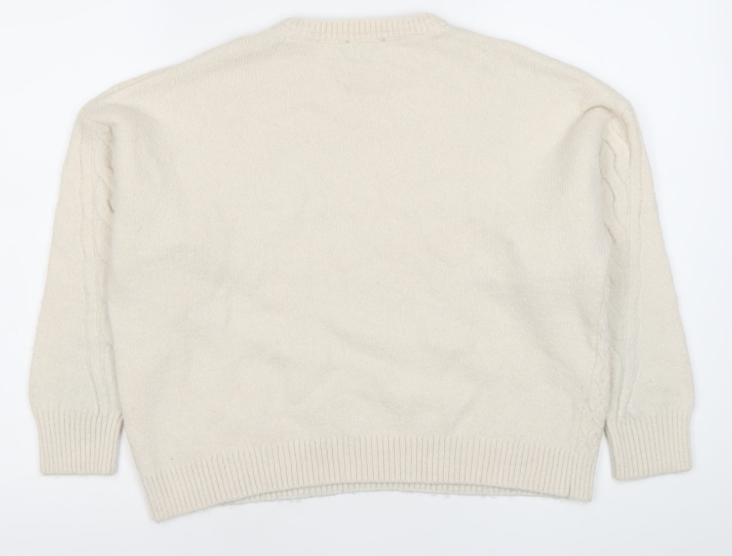 Principles Women’s Ivory Cable Knit Jumper Size 16 Pullover