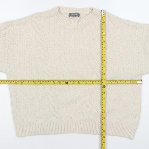 Principles Women’s Ivory Cable Knit Jumper Size 16 Pullover