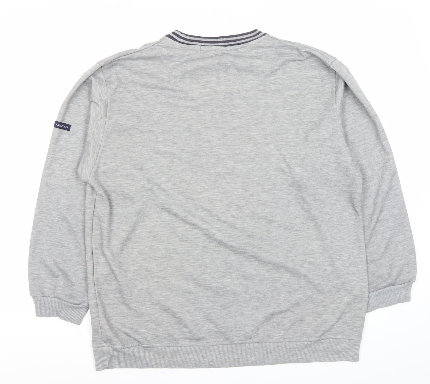 KMA AMX Men’s Grey Pullover Sweatshirt Size L Graphic College Style