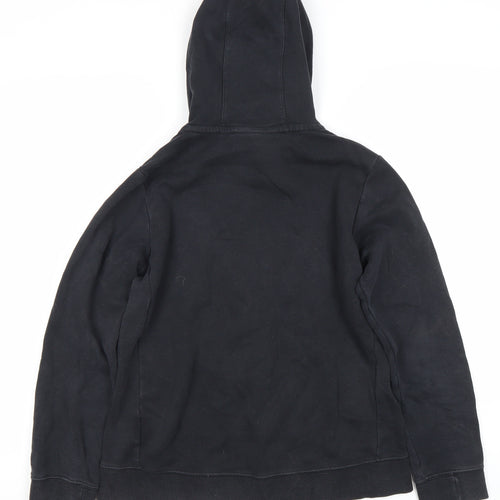 Nike Girls Black Pullover Hoodie XL 14-15 Years Logo Fleece Sweatshirt