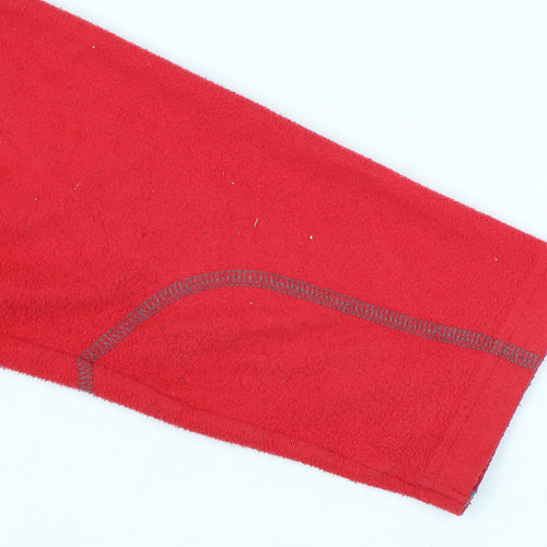 Columbia Mens Red Fleece Pullover Sweatshirt Small Outdoor Hiking