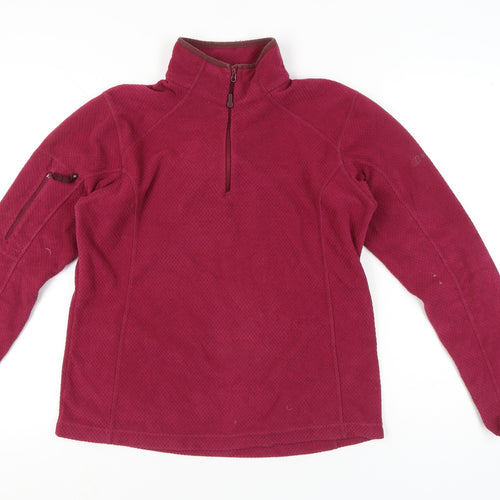 Berghaus Womens Red Fleece Sweatshirt Size 14 Outdoor Hiking