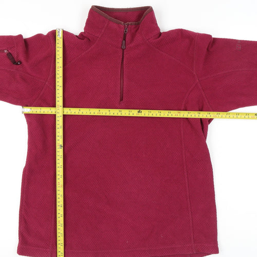 Berghaus Womens Red Fleece Sweatshirt Size 14 Outdoor Hiking