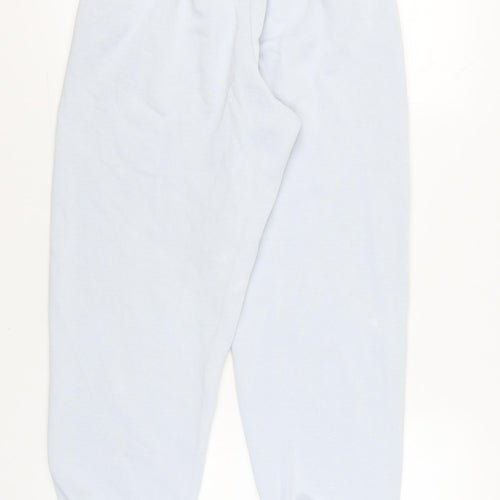 Adidas Womens Blue Sweatpants UK 6 Cotton Blend Joggers