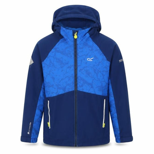 Regatta Boys Blue Soft Shell Hooded Jacket 9-10 Years Water Resistant
