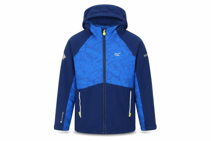 Regatta Boys Blue Soft Shell Hooded Jacket 9-10 Years Water Resistant
