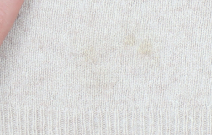The White Company Womens Beige Wool Blend Pullover Jumper Size S