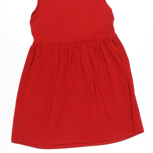 ASOS Women’s Red Skater Dress Size 6 Sleeveless Jersey Stretch