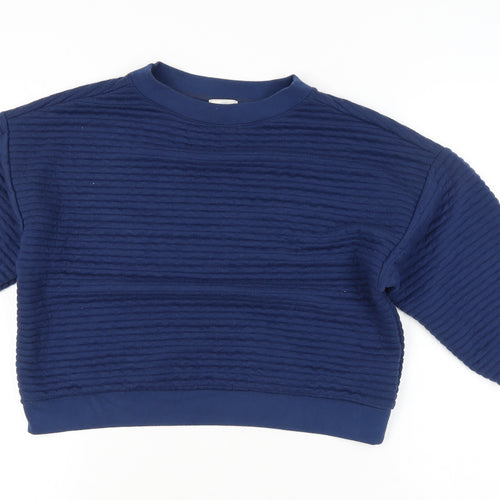 Gap Women’s Blue Textured Pullover Sweatshirt Size M