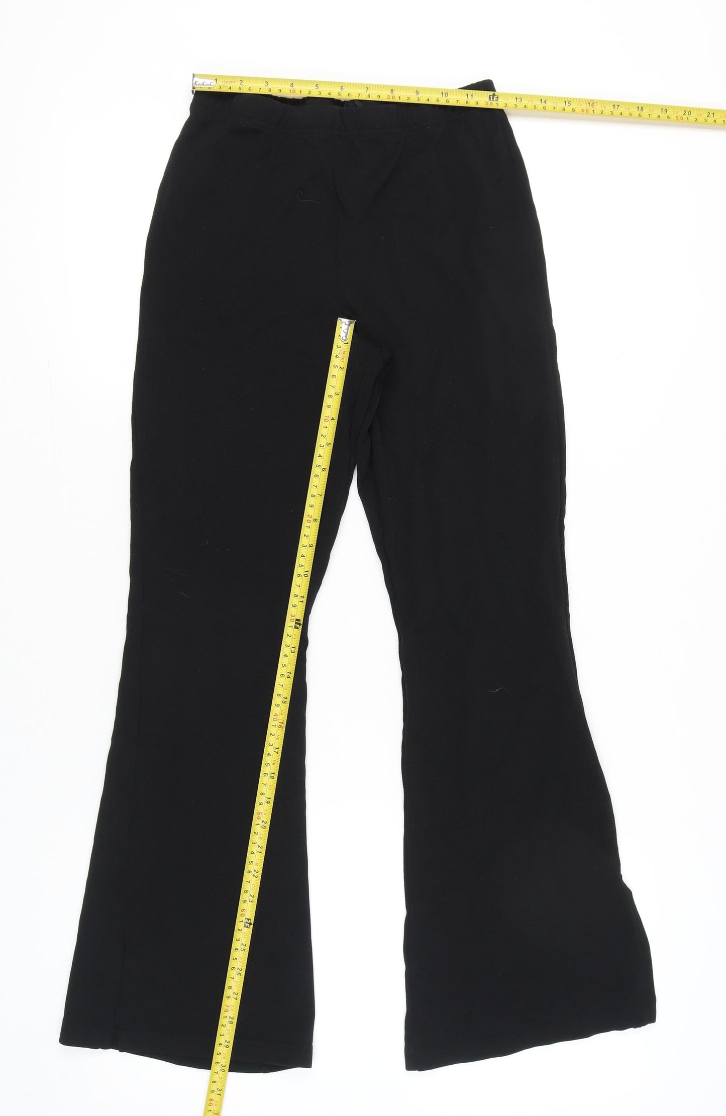 Jerzees Women Black XL Jersey Leggings Stretch Activewear