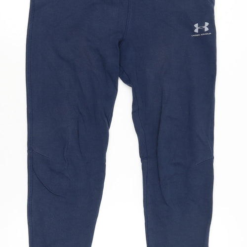 Under Armour Boys Blue XL Jogger Sweatpants Cotton Blend Activewear